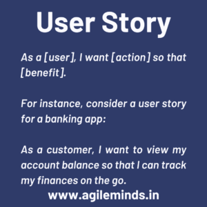 User Story by agile minds